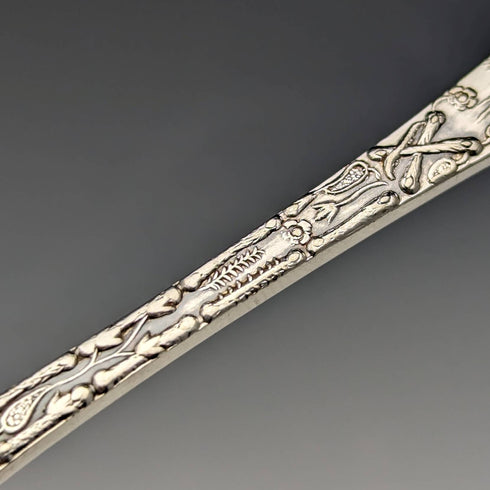 Around 1875 Set of 6 English Antique Silver Plated Teaspoons